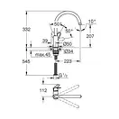 Смеситель для кухни Grohe Bau Flow (цвет - хром) (31230001) фото 3 Aquada.com.ua