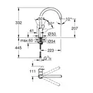 Смеситель однорычажный для кухни Grohe BauEdge DN 15 (цвет - хром) (31367000) фото 2 Aquada.com.ua