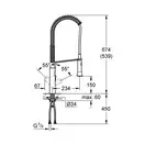 Смеситель для кухни изливом K7 Grohe (31379000) фото 4 Aquada.com.ua