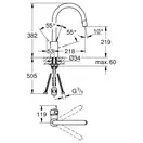 GROHE Одноважільний змішувач для мийки Eurosmart Cosmopolitan  (31481000) фото 4 Aquada.com.ua