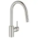 Смеситель для кухни Grohe Concetto (цвет - сталь) (31483DC2) фото 1 Aquada.com.ua