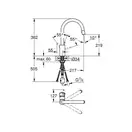 Смеситель для кухни Grohe Concetto (цвет - сталь) (31483DC2)