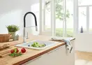 Смеситель для кухни Grohe Concetto (цвет - хром/чёрный) (31491000) фото 2 Aquada.com.ua