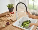 Смеситель для кухни Grohe Concetto (цвет - хром/чёрный) (31491000) фото 4 Aquada.com.ua