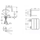 Набор Grohe смеситель для кухни с выдвижным изливом Minta 32322DC2 + полка для полотенец Selection 41066000 (32322DC241066000)