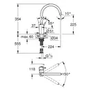 Смеситель для кухни Grohe Concetto (цвет - хром) (32662003) фото 2 Aquada.com.ua