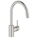 Змішувач для кухні з висувним виливом Grohe Concetto new (32663DC3)