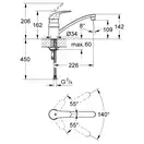 GROHE Кухонный смеситель  EUROECO (32750000) фото 3 Aquada.com.ua