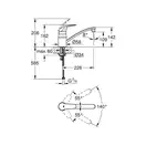 Змішувач для кухні Grohe Euroeco, хром (32750000)