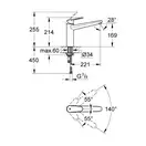 Смеситель для кухни, однорычажный Grohe Eurodisс Cosmopolitan (цвет - хром) (33770002) фото 2 Aquada.com.ua