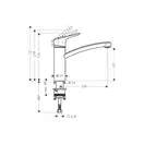 GROHE Ecos M Смеситель для кухни однорычажный, хром (14815000) фото 2 Aquada.com.ua