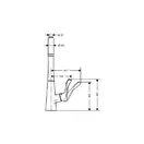 Смеситель для кухни Hansgrohe Metris (цвет - хром) (14820000) фото 5 Aquada.com.ua