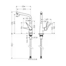 Hansgrohe Metris 320 Смеситель для кухни, хром (14822000)