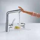 Смеситель для кухни, однорычажный Hansgrohe Metris (цвет - хром) (14823000) фото 2 Aquada.com.ua