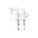 Смеситель для кухни, однорычажный Hansgrohe Metris (цвет - хром) (14834000) фото 2 Aquada.com.ua