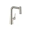 Смеситель для кухни, однорычажный Hansgrohe Metris (цвет - сталь) (14834800) фото 1 Aquada.com.ua