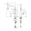 Hansgrohe Metris Select 240 Смеситель для кухни, хром (14857000)