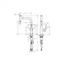 Смеситель для кухни, однорычажный Hansgrohe Metris Select (цвет - сталь) (14857800) фото 2 Aquada.com.ua