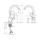 Смеситель для кухни, однорычажный Hansgrohe Talis S2 Variarc (цвет - хром) (14870000) фото 3 Aquada.com.ua