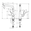 Hansgrohe Metris Select 320 Смеситель для кухни, хром (14883000)