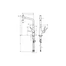 Смеситель для кухни, однорычажный Hansgrohe Select (цвет - сталь) (14884800) фото 2 Aquada.com.ua