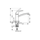 Смеситель для кухни Hansgrohe Focus E (цвет - хром) (31780000) фото 2 Aquada.com.ua