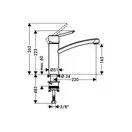 Смеситель для кухни Hansgrohe Focus S (цвет - хром) (31786000) фото 2 Aquada.com.ua
