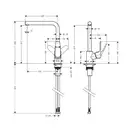 Змішувач для кухні Hansgrohe Focus 280, хром (31817000)