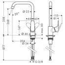 GROHE Смеситель для кухни Hansgrohe Focus Е 31820800 фото 2 Aquada.com.ua
