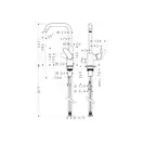 Смеситель для кухни, однорычажный 260 Hansgrohe Focus (цвет - хром) (31823000) фото 2 Aquada.com.ua