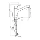 HANSGROHE Смеситель для кухни, однорычажный Talis S (32841000) фото 2 Aquada.com.ua