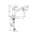 Смеситель для кухни Hansgrohe Talis S (цвет - сталь) (32841800) фото 2 Aquada.com.ua