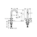 Смеситель для кухни Hansgrohe Logis (цвет - хром) (71280000) фото 2 Aquada.com.ua