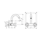 Смеситель для кухни Hansgrohe Logis M32 (цвет - хром) (71286000) фото 2 Aquada.com.ua