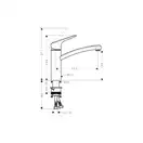 Смеситель для кухни, однорычажный Hansgrohe Logis (цвет - хром) (71839000) фото 2 Aquada.com.ua