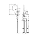 Hansgrohe Talis 210 Смеситель для кухни, стальной (72801800)