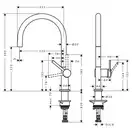 Смеситель для кухни Hansgrohe Talis M54 220 (цвет - хром) (72804000) фото 2 Aquada.com.ua