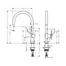 Hansgrohe Talis 220 Кухонный смеситель, стальной (72804800)