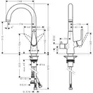 Hansgrohe Talis S 220 Смеситель для кухни, хром (72811000)