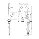 Кухонний термостат Hansgrohe Talis 220 1Jet, Stainless Steel Finish (72814800)