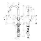 Змішувач для кухні Hansgrohe Talis S 160, хром (72815000)