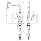 HANSGROHE Смеситель для кухни 300, однорычажный, с выдвижной изливом Talis Select S (72821000) фото 2 Aquada.com.ua