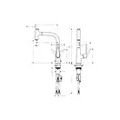 Смеситель для кухни, однорычажный Hansgrohe Talis Select S (цвет - сталь) (72822800) фото 2 Aquada.com.ua