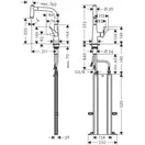 HANSGROHE  Смесителья для кухни, однорычажный, 220, с вытяжным душем METRIS M71 (73800000) фото 2 Aquada.com.ua