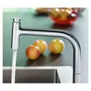 Змішувач для кухні Hansgrohe Metris Select 200 1jet sBox з витяжним виливом, хром (73804000)