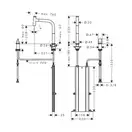 Змішувач для кухні Hansgrohe Metris Select 200 1jet sBox з витяжним виливом, хром (73804000)