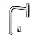 Змішувач для кухні Hansgrohe Metris Select 200 1jet sBox з витяжним виливом, хром (73804000)