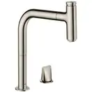 Смеситель для кухни Hansgrohe Metris Select 200 1jet, sBox (цвет - сталь), с вытяжным душем (73804800)