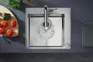 Смеситель для кухни Hansgrohe Metris Select 320 2jet, sBox (цвет - хром), с вытяжным душем (73806000) фото 5 Aquada.com.ua
