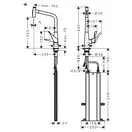 Смеситель для кухни Hansgrohe Metris Select 320 2jet, sBox (цвет - хром), с вытяжным душем (73816000) фото 2 Aquada.com.ua